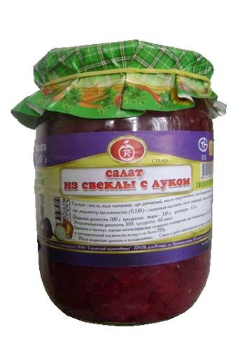Салат из свеклы с луком