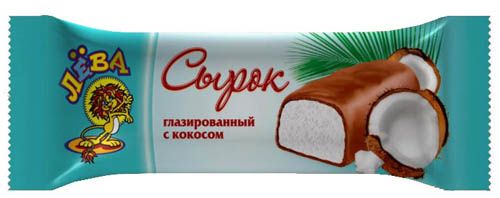 Сырок глазированный с кокосовой стружкой