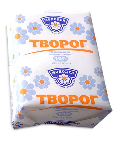 Творог фасованный, жирность 10%