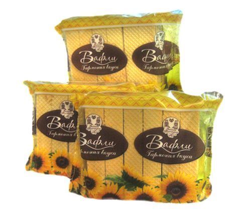 Вафли с халвичной начинкой