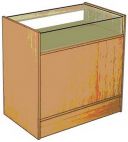 Прилавок со стеклянным верхом "ET5560GS"