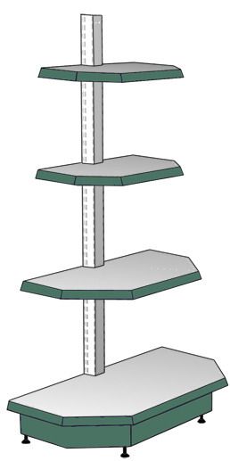 Стеллаж торцевой