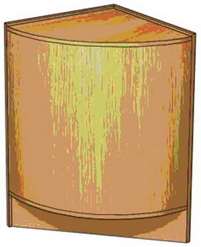 Прилавок угловой внешний "ET5555PO"