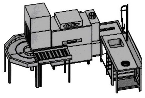 Кассетная посудомоечная машина