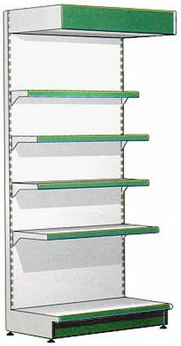 Стеллаж пристенный с навесом